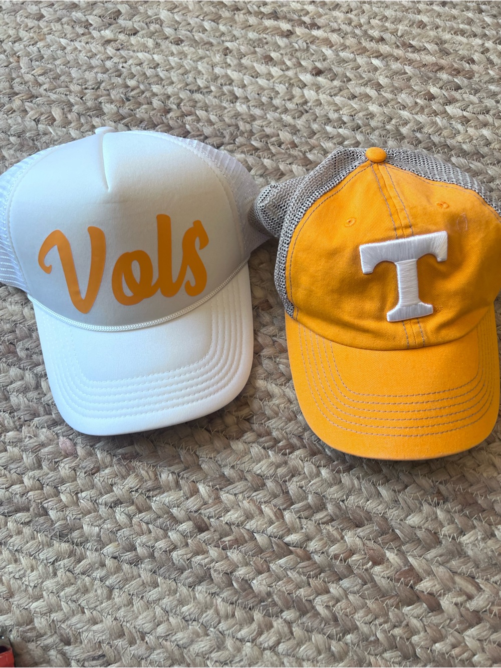 Adults TN Vols Tennessee volunteer Orange and White football Hats - Cap